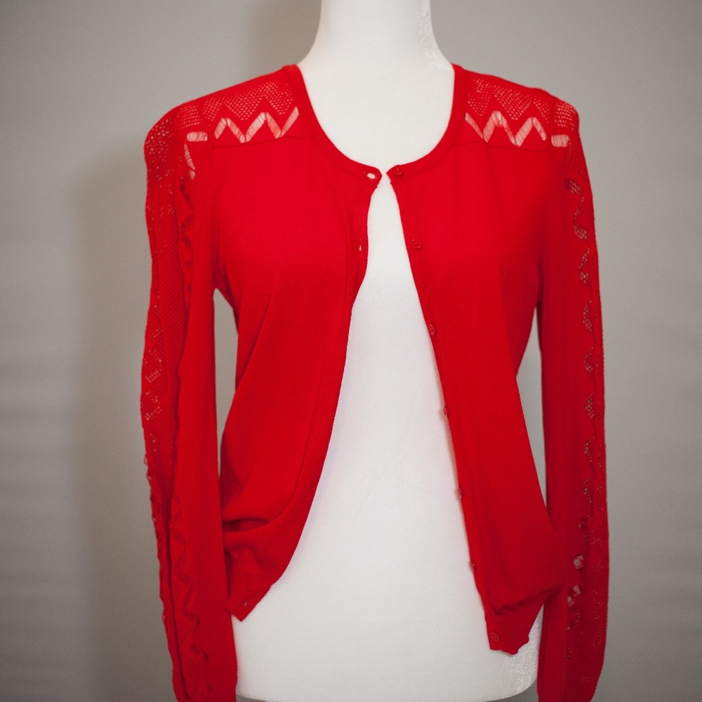 Sandro Paris Cardigan Sweater Womens Sz 2 S Small